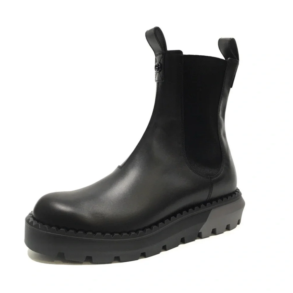 Gucci men's leather Chelsea boots size 7 fits 8 US made in Italy